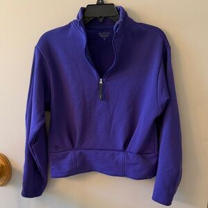 Athleta Deep Purple Quarter-Zip Pullover